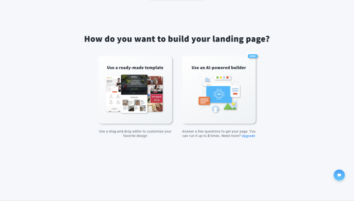 GetResponse Landing Page Builder